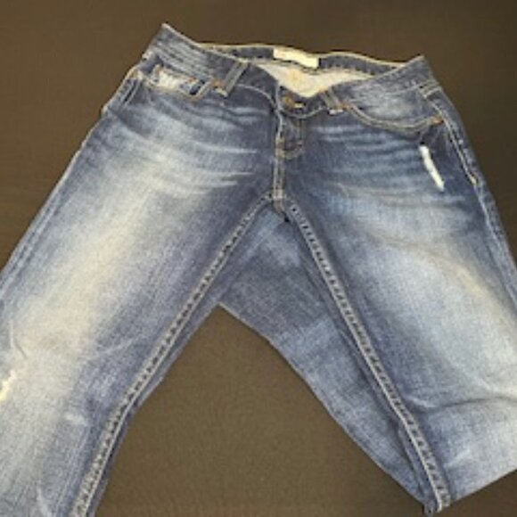 Women's BKE Demin, vintage Stardust Stretch flare jeans. Size 27 x 31 1/2 - Picture 7 of 13